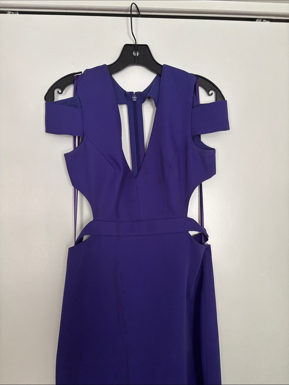 Iconic Purple Cutout Evening Gown - Picture 2 of 10